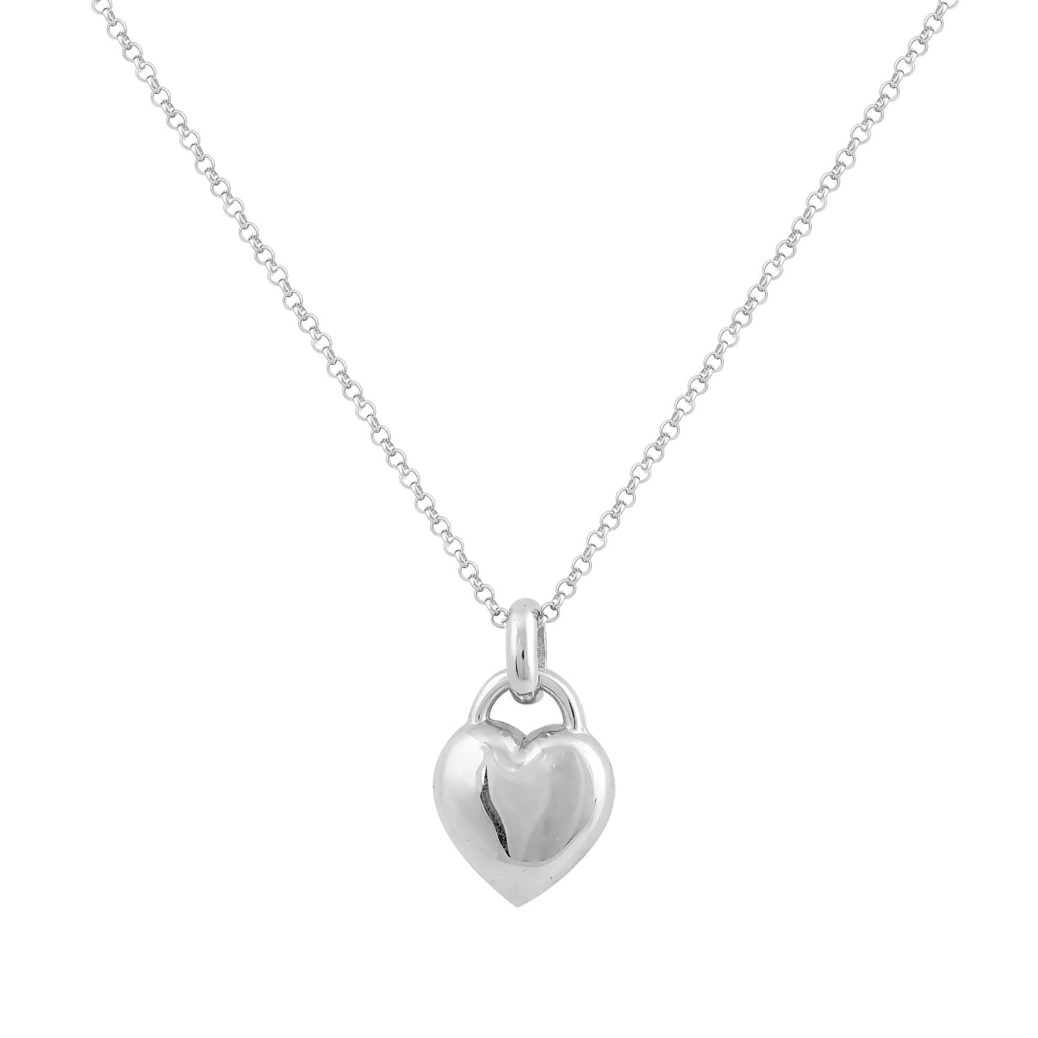 Silver Big Heart Necklace – Official site Rich Passion