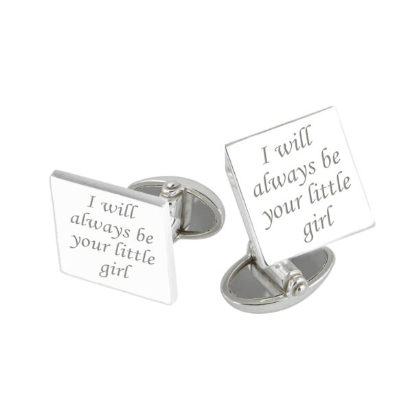 "I will always be your little girl" cufflinks